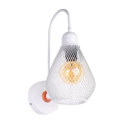 Απλίκα τοίχου σε λευκό χρώμα διαστάσεων  25x25x25 cm.