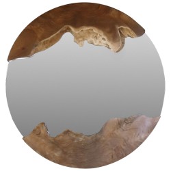 Καθρέπτης από μασίφ ξύλο teak φυσικό 60x5cm Καθρέπτης από μασίφ ξύλο teak φυσικό 60x5cm