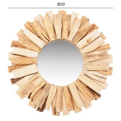 Καθρέπτης από driftwood φυσικό 50x5x50Ycm