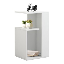 Βοηθητικό τραπέζι Dawn μελαμίνης λευκό 35x29,5x60Υcm Βοηθητικό τραπέζι Dawn μελαμίνης λευκό 35x29,5x60Υcm