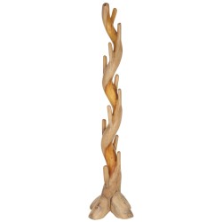 Καλόγερος από μασίφ ξύλο suar σε φυσικό χρώμα διαστάσεων 40x40x200 cm.