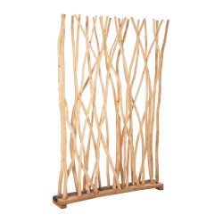Παραβάν από μασίφ κλαδιά Teak φυσικό 120x20x180Ycm Παραβάν από μασίφ κλαδιά Teak φυσικό 120x20x180Ycm