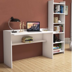 Σετ γραφείου 2 τεμάχια από ανθεκτική μελαμίνη πάχους 18mm σε χρώμα λευκό