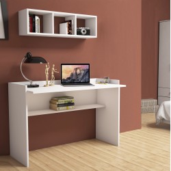 Σετ γραφείου 2 τεμάχια σε χρώμα λευκό από μελαμίνη