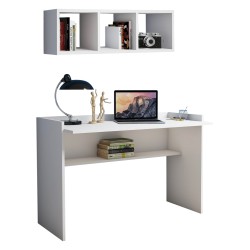 Σετ γραφείου 2 τεμάχια σε χρώμα λευκό από μελαμίνη