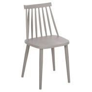 Καρέκλα τραπεζαρίας από πολυπροπυλένιο με μεταλλικά πόδια διαστάσεων 42,5x44x81cm σε γκρι χρώμα VANESSA 