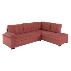 Καναπές κρεβάτι Jade με δεξιά γωνιά σάπιο μήλο βελούδο διαστάσεων 250x80-180x73-88hcm