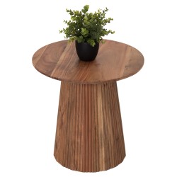 Βοηθητικό τραπεζάκι στρόγγυλο Groot μασίφ ακακία - φυσικό φ45x44Υcm
