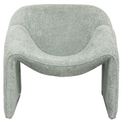 Πολυθρόνα Spiner φυστικί μπουκλέ ύφασμα διαστάσεων 81x64x74Ycm