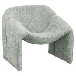 Πολυθρόνα Spiner φυστικί μπουκλέ ύφασμα διαστάσεων 81x64x74Ycm Πολυθρόνα Spiner φυστικί μπουκλέ ύφασμα διαστάσεων 81x64x74Ycm