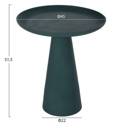 Βοηθητικό τραπεζάκι Delcon μέταλλο σε πράσινο φ45x51,5Υcm