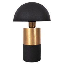 Επιτραπέζιο φωτιστικό pune από μέταλλο σε μαύρο-χρυσο χρώμα Φ20,5x32,5Υ cm.