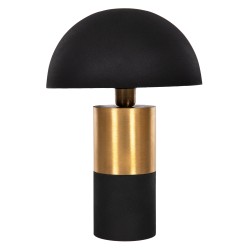 Επιτραπέζιο φωτιστικό pune από μέταλλο σε μαύρο-χρυσό διαστάσεων Φ31x44Υ cm.