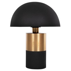 Επιτραπέζιο φωτιστικό pune από μέταλλο σε χρώμα μαύρο με χρυσό διαστάσεων Φ31x41,5Υ cm.