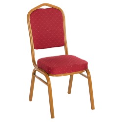 Καρέκλα μεταλλική συνεδρίου catering hilton- μπορντό ύφασμα hm0054. 21 44x66x92, 5yεκ.