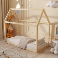 Κρεβάτι παιδικό Pepe τύπου Montessori με ξύλο πεύκο σε χρώμα φυσικό διαστάσεων 190x90cm Κρεβάτι παιδικό Pepe τύπου Montessori με ξύλο πεύκο σε χρώμα φυσικό διαστάσεων 190x90cm