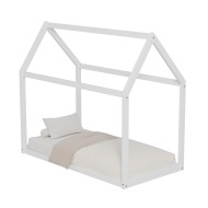 Κρεβάτι παιδικό Pepe τύπου Montessori με ξύλο πεύκο σε χρώμα λευκό διαστάσεων 190x90cm Κρεβάτι παιδικό Pepe τύπου Montessori με ξύλο πεύκο σε χρώμα λευκό διαστάσεων 190x90cm