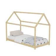 Κρεβάτι παιδικό Pepe τύπου Montessori από ξύλο πεύκο σε χρώμα φυσικό 140x70cm Κρεβάτι παιδικό Pepe τύπου Montessori από ξύλο πεύκο σε χρώμα φυσικό 140x70cm