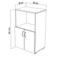 Ντουλάπι κουζίνας nito hm18197. 01 μελαμίνη σε φυσικό χρώμα 60x36x92υεκ.
