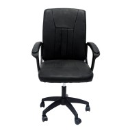 Καρέκλα γραφείου Nim μαύρο PVC - μαύρος σκελετός & βάση nylon 51x61x125Ycm Καρέκλα γραφείου Nim μαύρο PVC - μαύρος σκελετός & βάση nylon 51x61x125Ycm