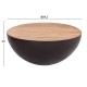 Διακοσμητικό τραπέζι σαλονιού bowl φ89,5x39Ycm Rusty με ξύλο ακακίας