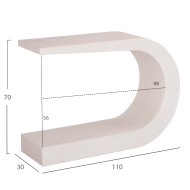 Κονσόλα σειρά Santorini mdf σε υπόλευκο χρώμα 110x30x70Ycm Κονσόλα σειρά Santorini mdf σε υπόλευκο χρώμα 110x30x70Ycm