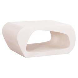 Τραπέζι σαλονιού σειράς Santorini MDF σε υπόλευκο χρώμα 100x60x45Υcm