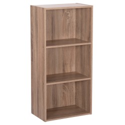 Ραφιέρα τοίχου Cubicon Sonama Oak μελαμίνης διαστάσεων 38,5x23,5x80Υcm