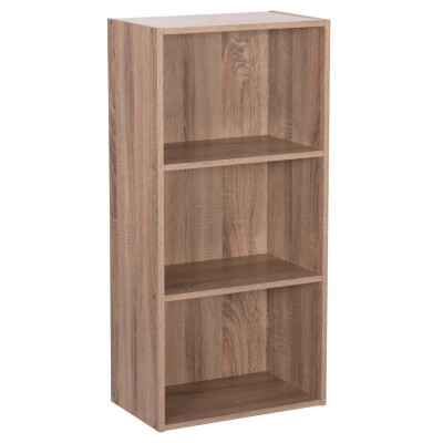 Ραφιέρα τοίχου Cubicon Sonama Oak μελαμίνης διαστάσεων 38,5x23,5x80Υcm