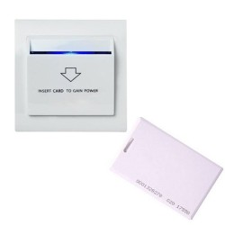 Καρτοδιακόπτης εξοικονόμησης ενέργειας με φωτισμό ασφαλείας FES-401 για ξενοδοχεία με ενσωματωμένο ρελέ 30A StarPro