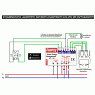 Συσκευή ελέγχου φωτισμού και κλιματισμού M-30 VRV 230VAC 50Hz συνεργάζεται με καρτοδιακόπτη CENTURY CONTROL