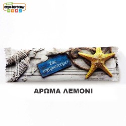 Αρωματικό υγρό μαντηλάκι με άρωμα λεμόνι 5x16cm (πετσέτα 20x20cm) σχέδιο Starfish