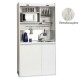 Πολυκουζίνα mini kitchen 105cm OFFICE απόχρωση πεπαλαιωμένου με ψυγείο χωρίς φούρνο για ξενώνες, γραφεία & φοιτητικά studio