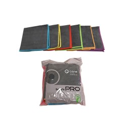 Πανί Microfibra HO.RE.CA. διαστάσεων 36x38cm μαύρο χρώμα  (6τεμ)