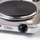 Μονή ηλεκτρική εστία κουζίνας inox 18.5 cm με θερμοστάτη 1500W και σώμα από ανοξείδωτο ατσάλι Osio OHP-2418