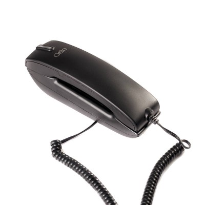 Ενσύρματο τηλέφωνο τύπου γόνδολα με ένδειξη Led σε μαύρο χρώμα OSW-4600B της OSIO