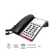 Τηλέφωνο ξενοδοχειακού τύπου με 10 μνήμες, ανοιχτή ακρόαση LED και κουμπί SOS OSWH-4800B της OSIO