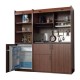 Πολυκουζίνα mini kitchen 190cm με μικρό ψυγείο & φουρνάκι απόχρωση γκρι για ξενώνες & γραφεία