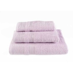 Ολοκληρωμένο σετ 3 πετσετών Astron Italy με σύνθεση 100%βαμβάκι πεννιέ βάρους 550gr σε λιλά χρώμα