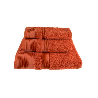 Πετσέτα μπάνιου 80x150cm σε πορτοκαλί χρώμα 100% βαμβάκι πεννιέ βάρους 550gsm