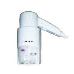 Επίτοιχος στεγνωτήρας μαλλιών με αδιάβροχη προστασία και αντιηλεκτροπληξιακή πρίζα 1200W CROWN