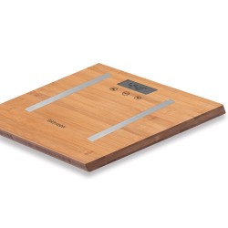 Ηλεκτρονική ζυγαριά μπάνιου Goldmaster PS-3228 από μπαμπού με λειτουργία Autostop