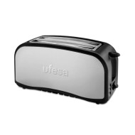 Φρυγανιέρα 2 Θέσεων για 4 φέτες Ufesa TT7975 Optima 1400W Inox με δυνατότητα απόψυξης