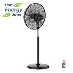 Ανεμιστήρας επιδαπέδιος DC χαμηλής κατανάλωσης Telemax διαμέτρου 45cm με τηλεχειριστήριο