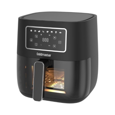 Air Fryer 1700W με ψηφιακή ρύθμιση θερμοκρασίας και χρόνου μαγειρέματος Digital Goldmaster χωρητικότητας 5.7L