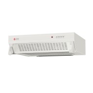 Απορροφητήρας λευκός TGC 160 WH 350m³/h με 3 επίπεδα απορρόφησης 68db & πλενόμενο φίλτρο αλουμινίου