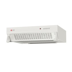 Απορροφητήρας λευκός TGC 160 WH 350m³/h με 3 επίπεδα απορρόφησης 68db & πλενόμενο φίλτρο αλουμινίου