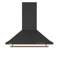 Απορροφητήρας καμίνι TGS 950 με πλενόμενα φίλτρα αλουμινίου και πιεζόμενους διακόπτες σε ανθρακί χρώμα