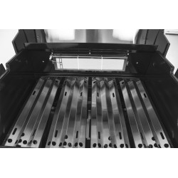  Ψησταριά BBQ υγραερίου Superrior 4+1+1 Ιnox - 21kW με μαντεμένια σχάρα Thermogatz