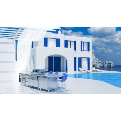 ΕΡΜΑΡΙΟ INOX BBQ TGH-B1-B8B-G ΜΕ ΠΟΡΤΕΣ